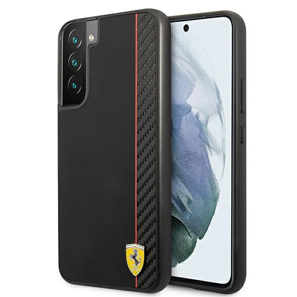 Ferrari FESAXHCS22MBK S22+ S906 чёрный/чёрный жёсткий чехол On Track Carbon Stripe