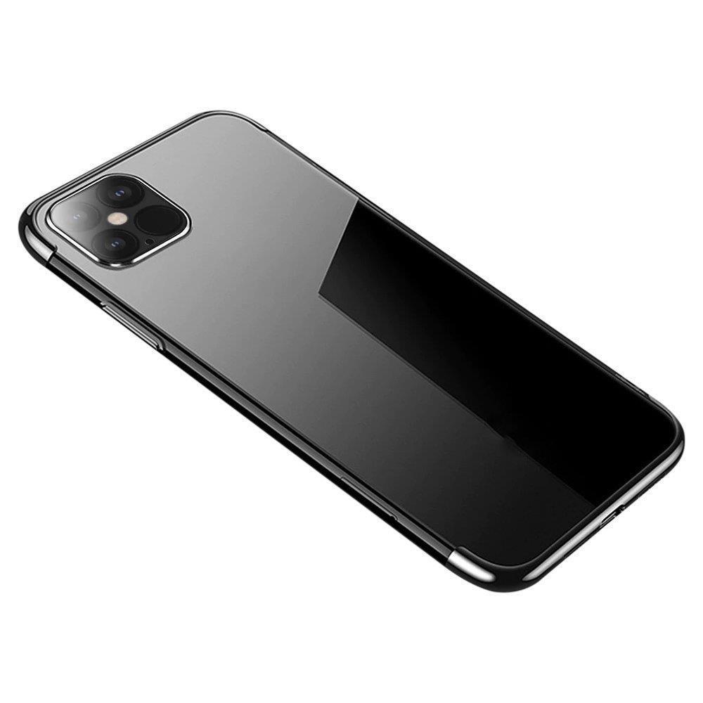 Selge värviline ümbris geelkate metallist raamiga Xiaomi Redmi Note 11 Pro 5G / 11 Pro must