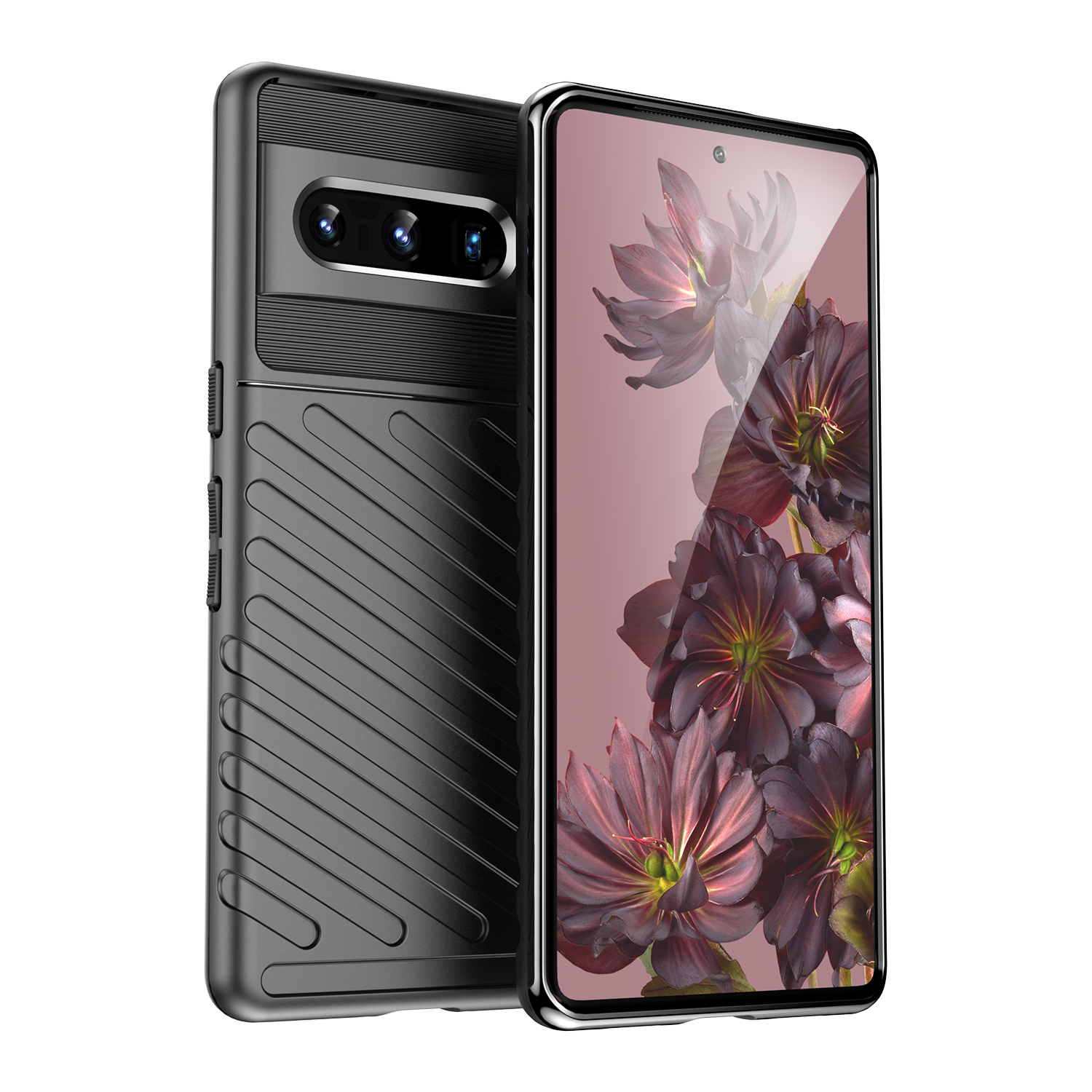 Thunder Case гибкий бронированный чехол для Google Pixel 7 Pro чёрный