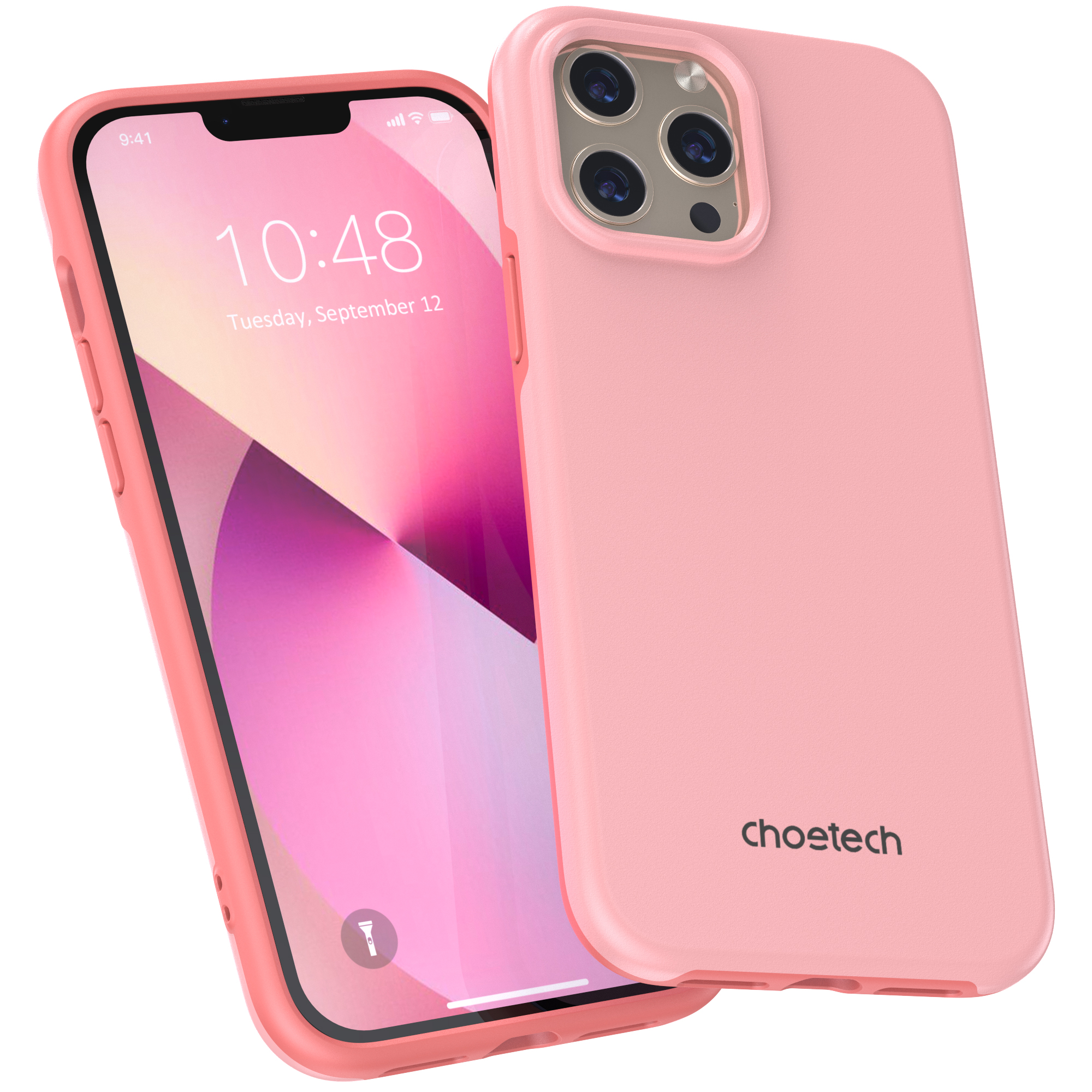 Choetech MFM kukkumisvastane ümbris Made For MagSafe iPhone 13 Pro Max jaoks roosa (PC0114-MFM-PK)