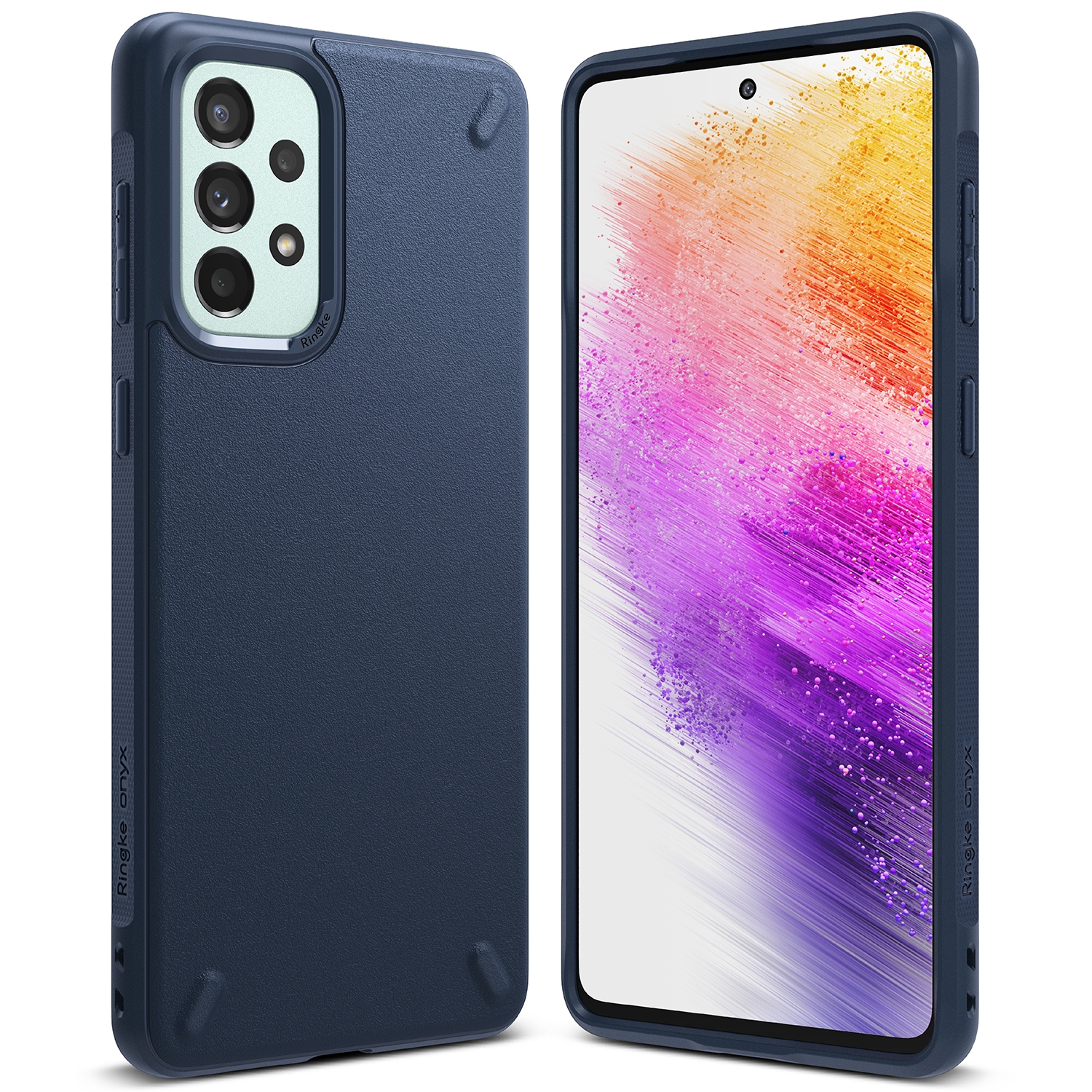 Ringke Onyx vastupidav kate Samsung Galaxy A73-le tumesinine