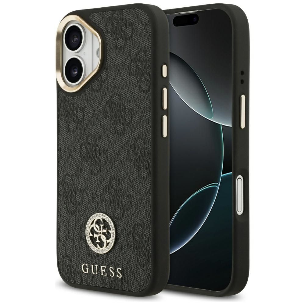 Guess 4G Strass Logo MagSafe ümbris jaoks iPhone 17 - must