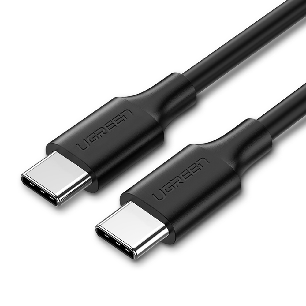 Ugreen US286 USB-C - USB-C PD QC 3A 480Mb/s 2m kaabel - must