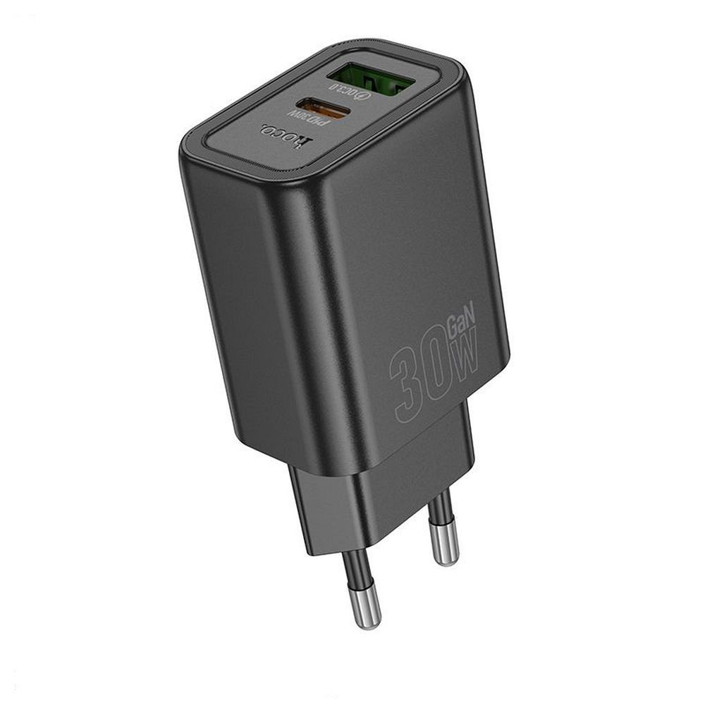 Phone Laadija Hoco USB A + USB C QC3.0 PD 3A 30W N63 must