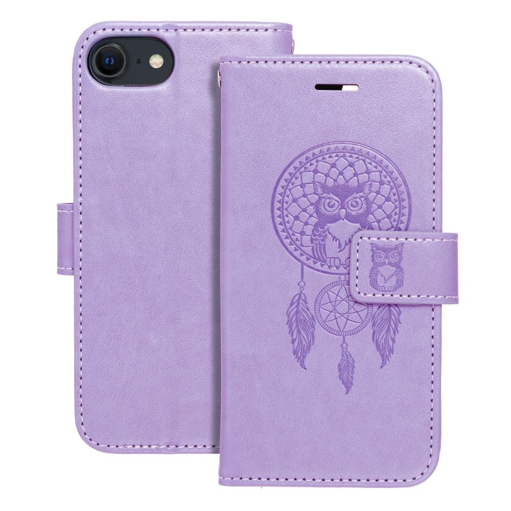 MEZZO Book ümbris jaoks IPHONE 7 / 8 / SE 2020 / SE 2022 dreamcatcher lilla