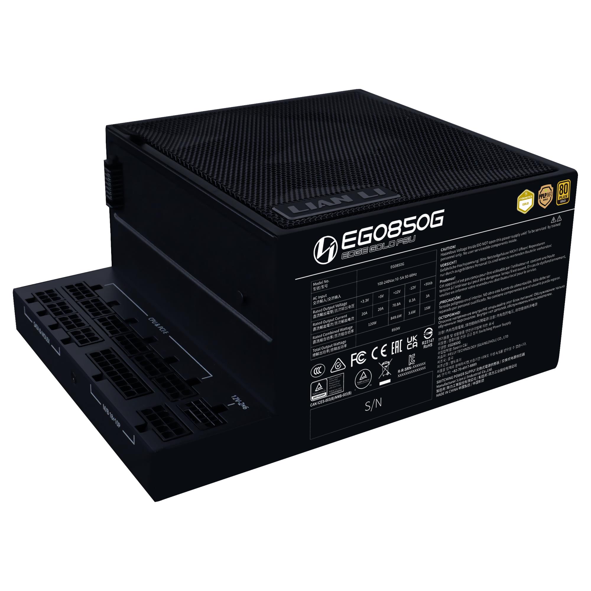 Toiteplokk Lian Li Edge Gold 850W 80 Plus Gold G9P.EG0850G.B000.EU