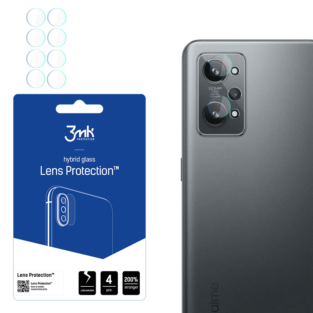 3mk Lens Protection hübriidne kaamera objektiivi klaas Realme GT 2 5G jaoks