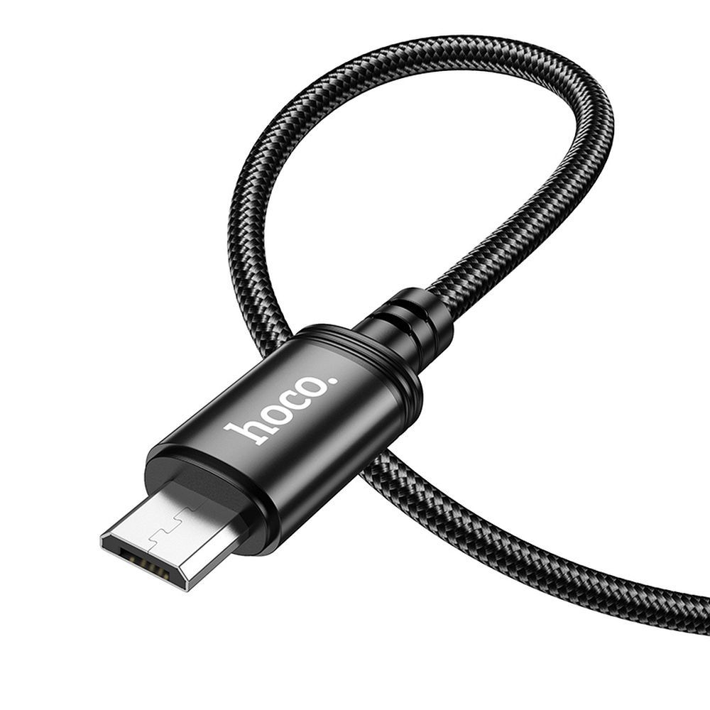 Кабель USB A - Micro USB Hoco 2,4A 2 m X89 чёрный
