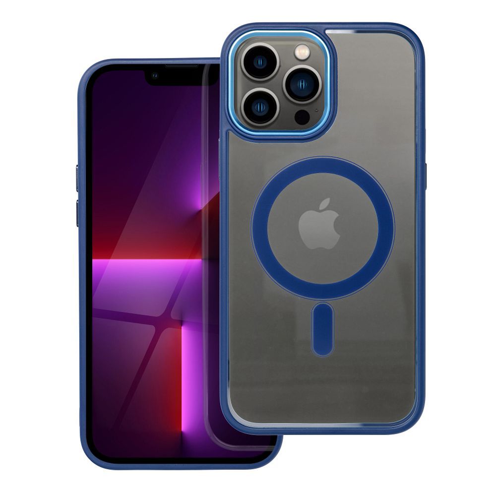 COLOR EDGE MAG COVER Ümbris compatible with MagSafe jaoks IPHONE 13 Pro Max tumesinine