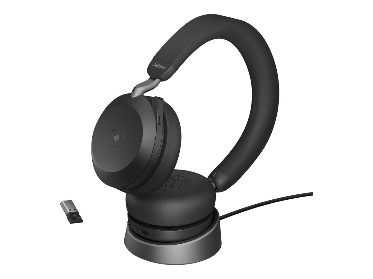 Jabra Evolve2 75 on-ear Bluetooth kõrvaklapid