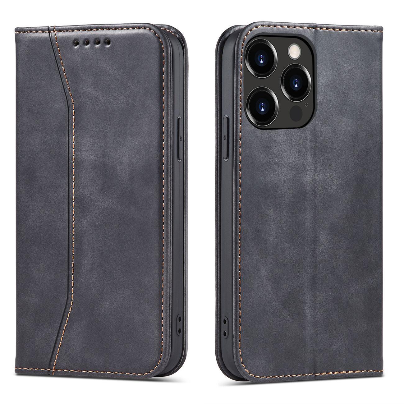 Magnet Fancy Case juhul iPhone 14 Pro Max flip cover rahakott stend must