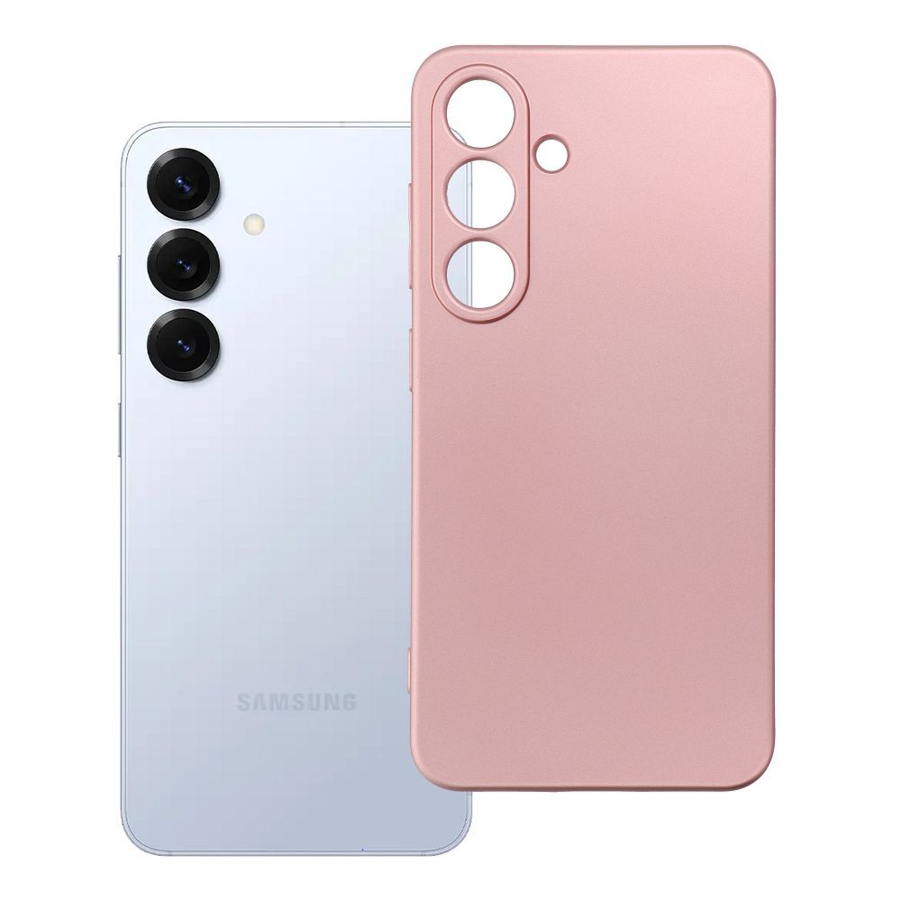METALLIC Ümbris jaoks SAMSUNG S25 roosa