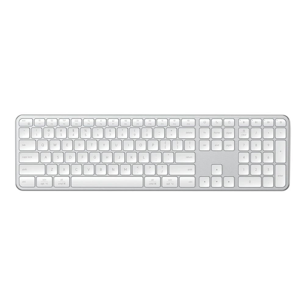 Satechi Slim EX3 juhtmevaba QWERTY klaviatuur Mac / PC, ST-KEX3S-EN, hõbedane