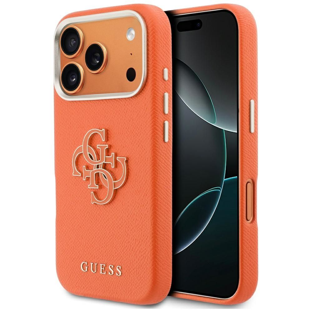 GUESS ümbris IPHONE 17 Pro Max'ile GUHCP17X5PS4RGGO (PU FW Vaigu logo) oranž