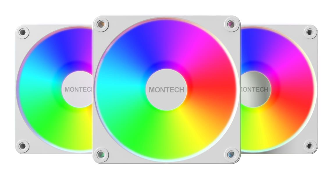 KORPUSE VENTILAATOR 120MM GF120 V2/ARGB PWM 3I1(W) MONTECH