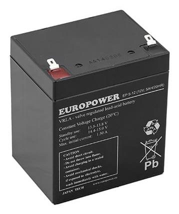 Aku Europower EMU EP5-12T2 12V 5Ah VRLA