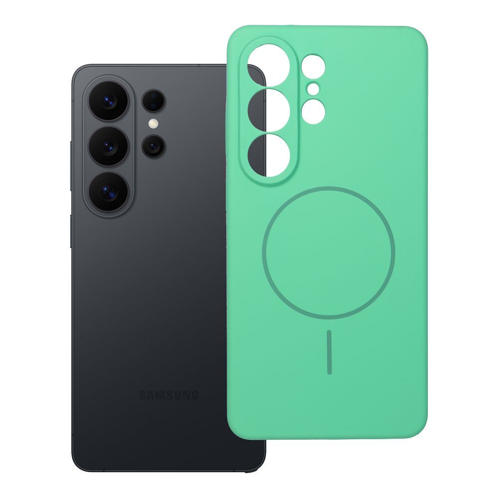 Ümbris SILICONE 2mm jaoks SAMSUNG S26 Ultra compatible with MagSafe mint