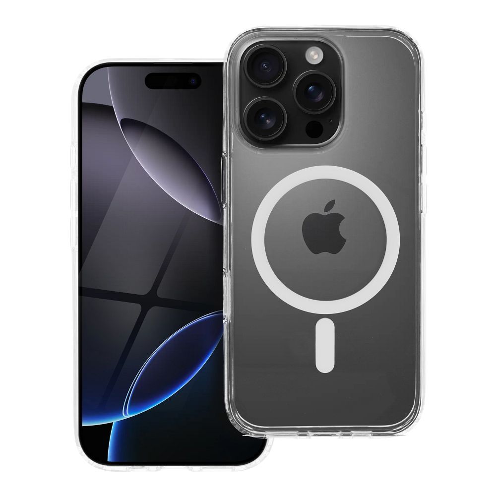Ümbris jaoks iPhone 16 PRO Forcell F-Protect läbipaistev Hybrid Premium ühilduv koos Magsafe läbipaistev