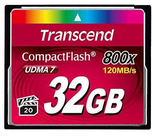 CompactFlash mälukaart TRANSCEND 32GB 800X