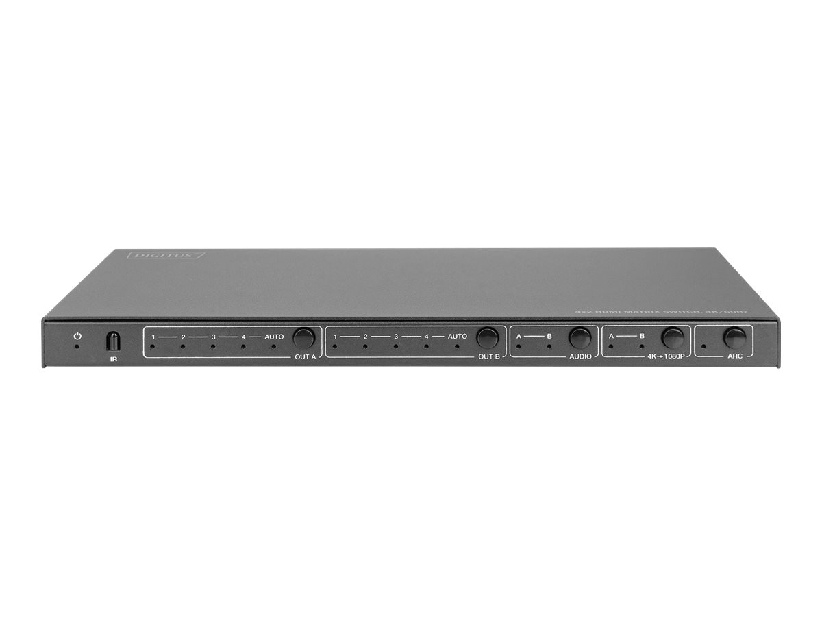 DIGITUS 4x2 HDMI maatrikskommutaator 4K/60Hz