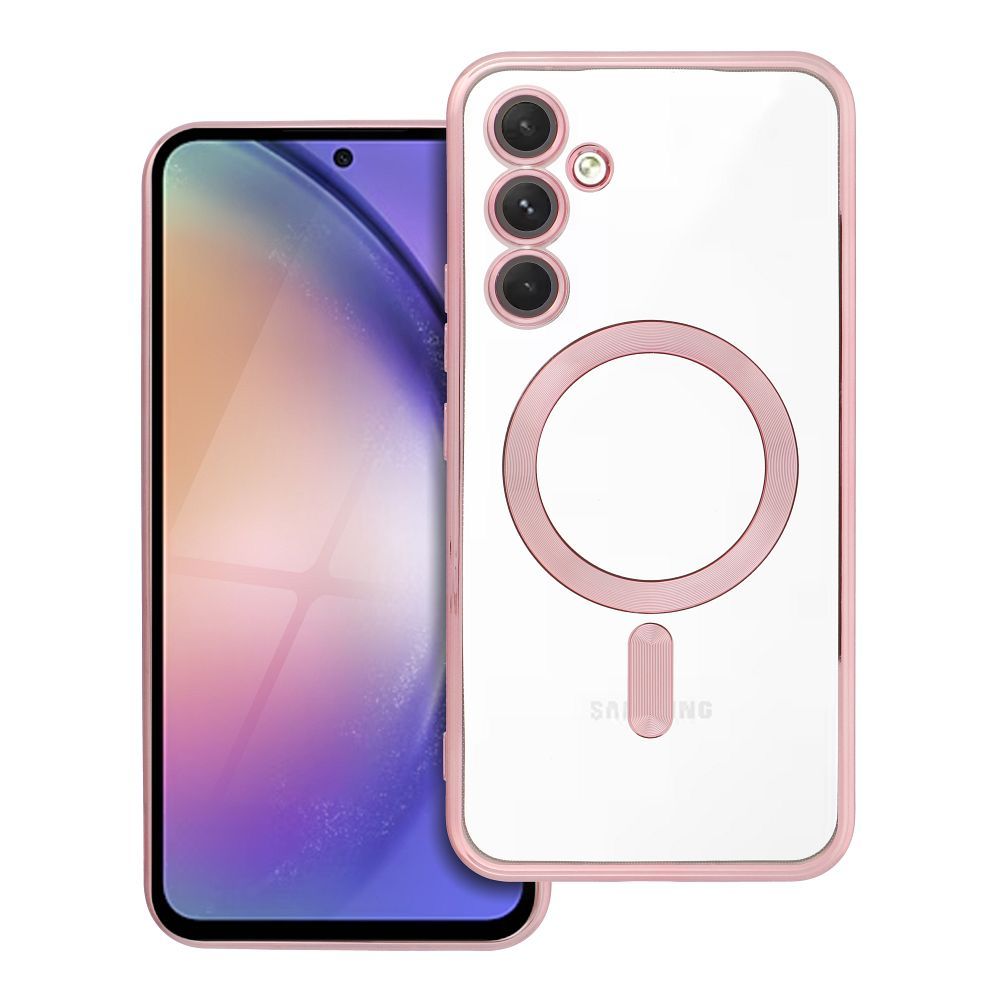 ELECTRO MAG COVER case compatible with MagSafe jaoks SAMSUNG A54 rose kuldne