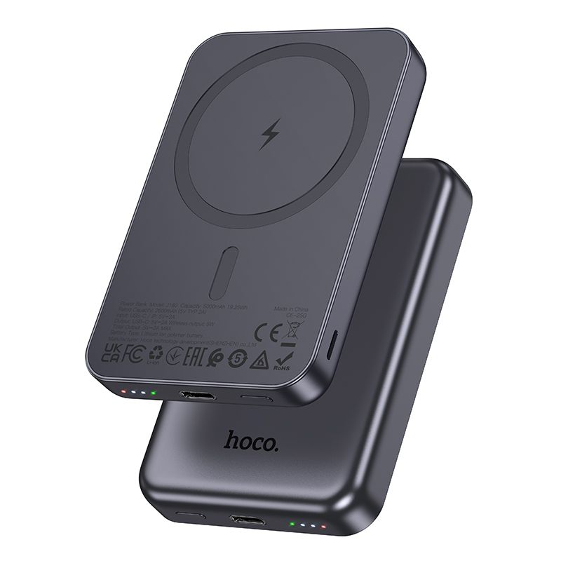Akupank ühildub MagSafe Hoco 5000 mAh 2A 5W J160 metallhall