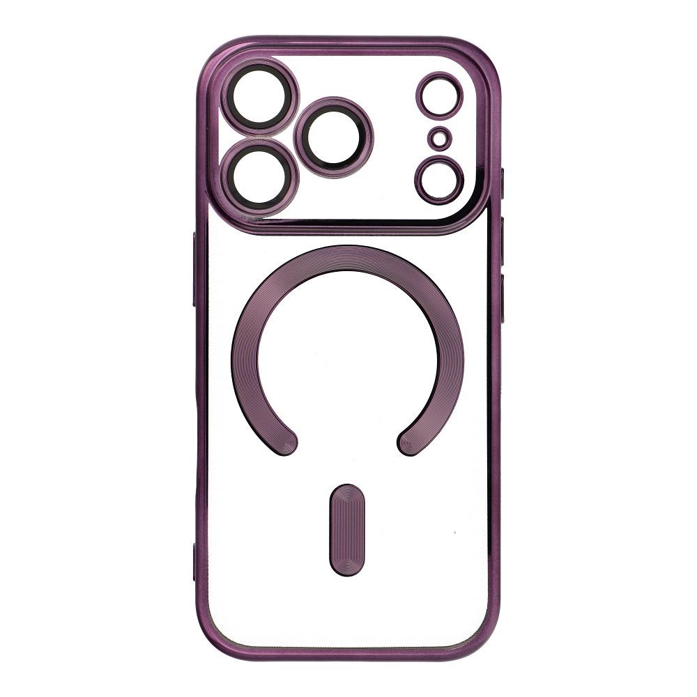 ELECTRO MAG COVER case compatible with MagSafe jaoks IPHONE 17 Pro deep lilla
