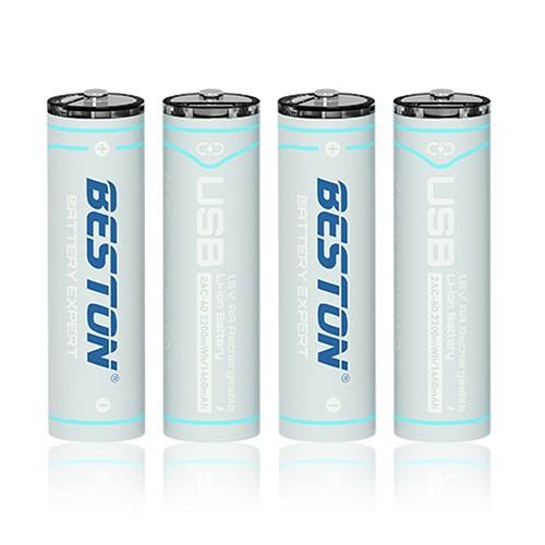 Rechargeable AA batteries koos USB C, 1460mAh, Li-Ion, 4 pcs
