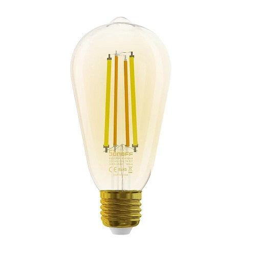 SONOFF B02-F-ST64 nutikas LED filamendpirn, 7W, E27, 1800-5000K, Wi-Fi