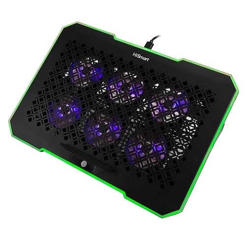 Laptop Cooling Pad HISMART koos 5 Adjustment Positions