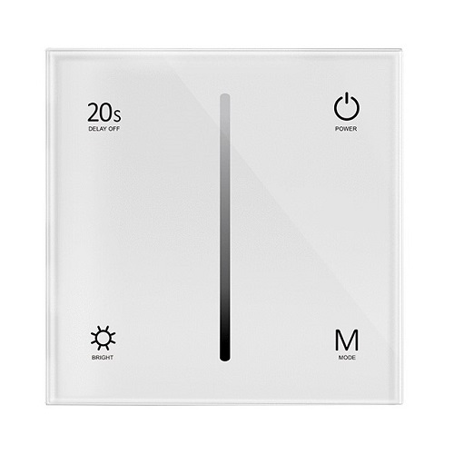 Puuteekraaniga dimmer T1-1, 12-48VDC, 2 kanalit