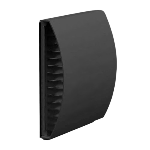 Curved Rain Shield jaoks Single Room Energy Recovery Ventilator, Plastic