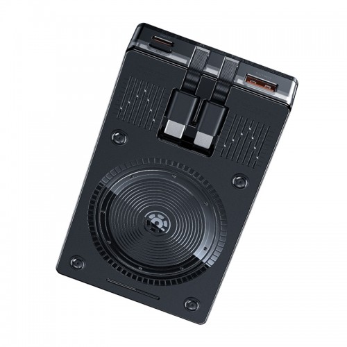 Akupank WK Design "WP-331" Must 10000mAh (Juhtmevaba Charge 15W / PD 20W / QC3.0 22.5W)