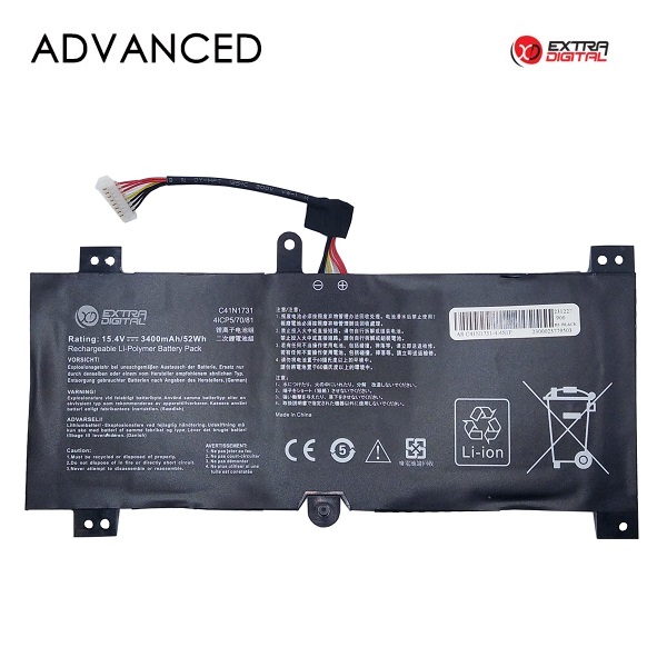 Notebook Aku ASUS C41N1731, 3400mAh, Extra Digital Advanced