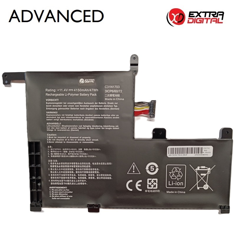 Notebook Aku ASUS C31N1703, 4150mAh, Extra Digital Advanced