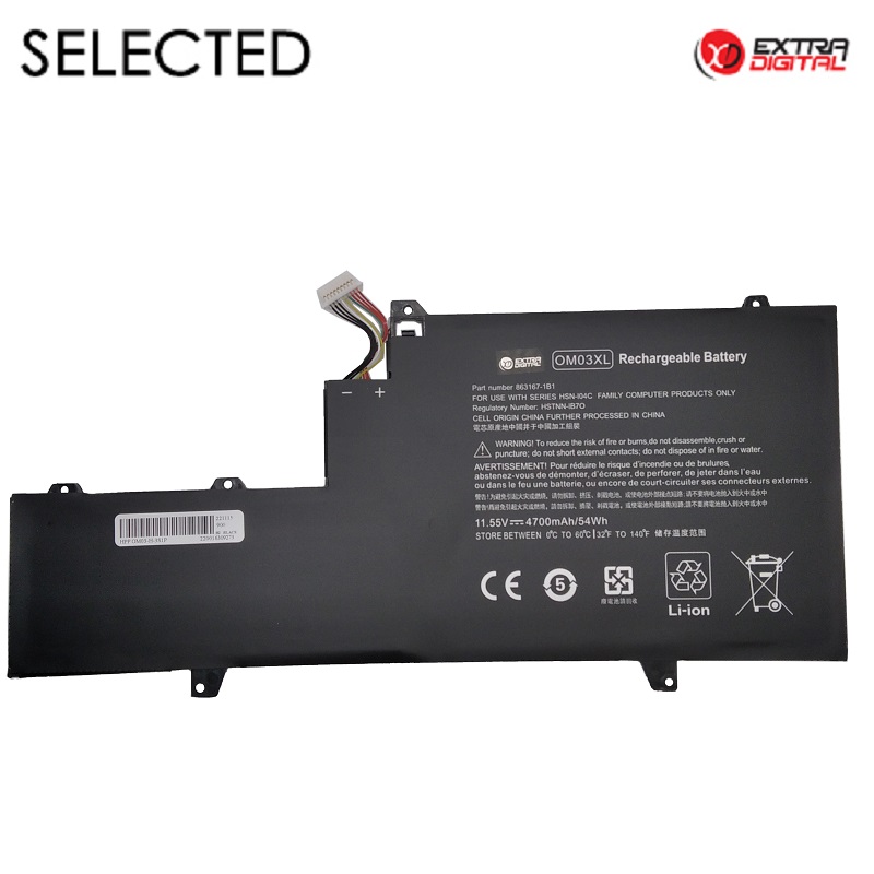 Notebook aku HP OM03XL, 4700mAh, Extra Digital Selected