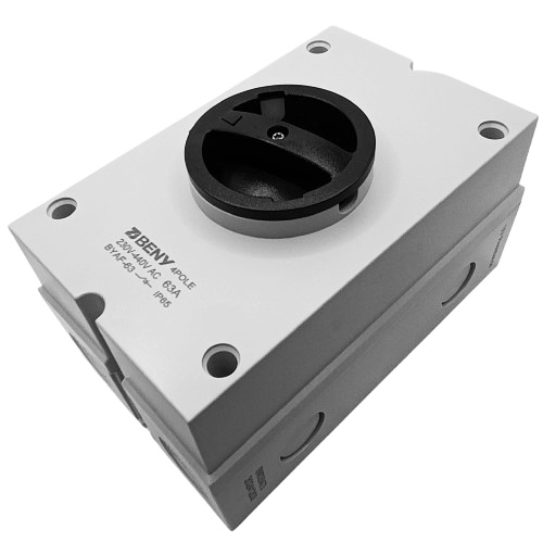 Vahelduvvoolu isolaatorlüliti - 4P, 63A, 230VAC, IP65