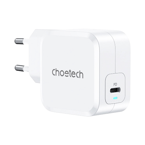 PD8007 USB-C PD45W power laadija Choetech EU (valge)