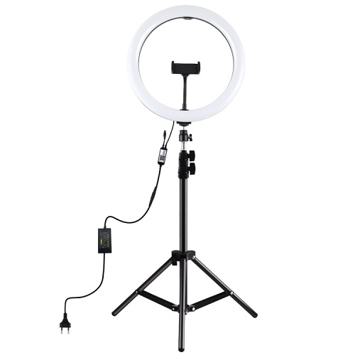 LED Ring Lamp 30cm Koos Desktop Tripod Mount Up To 1.1m, Phone Clamp