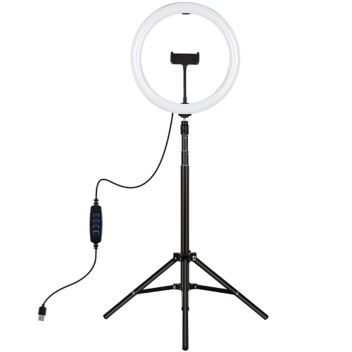 LED Ring Lamp 30cm koos Tripod Mount Up To 1.65m, phone clamp, USB