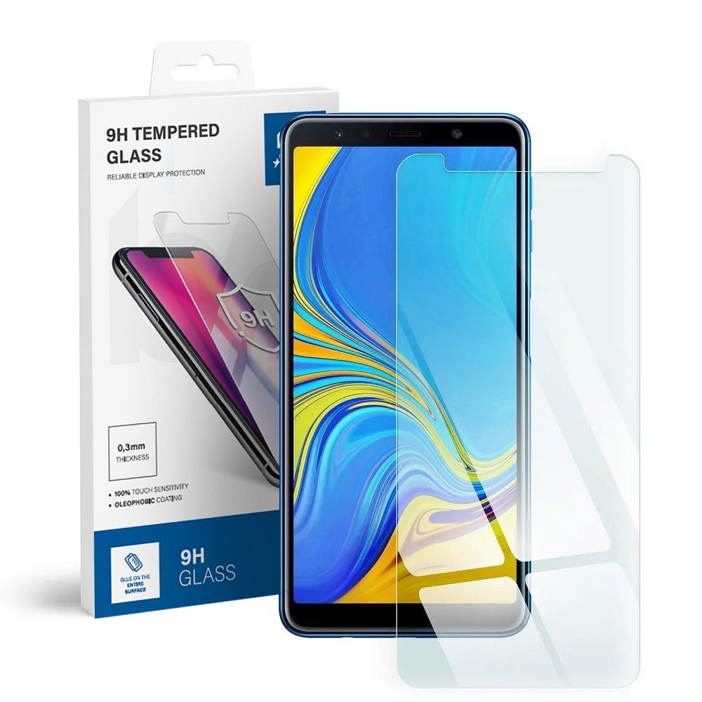 Karastatud klaas to Samsung Galaxy A7 2018 sinine Star