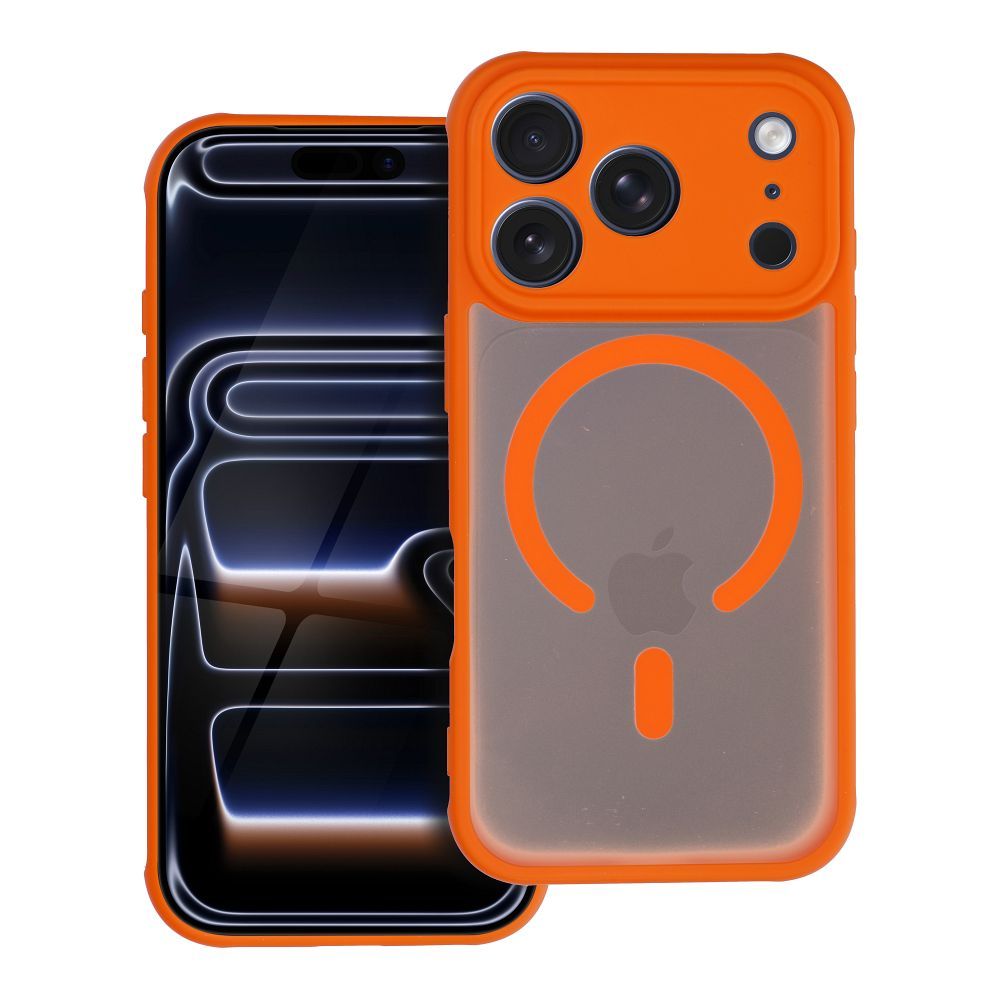 FULL MATTE MAG COVER ümbris compatible with MagSafe jaoks IPHONE 16 Pro Max hermes oranž