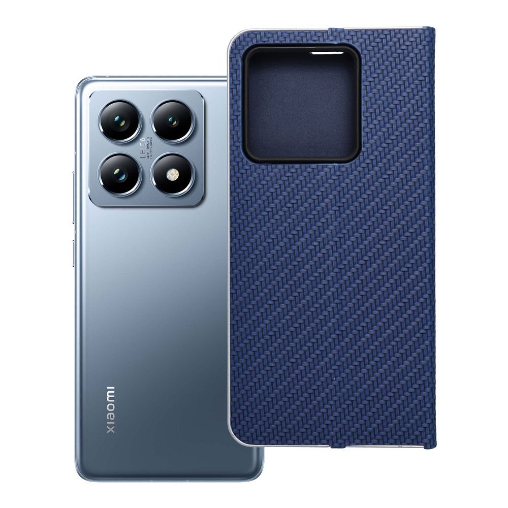 Флип-чехол для Xiaomi 14T Luna Book Carbon синий