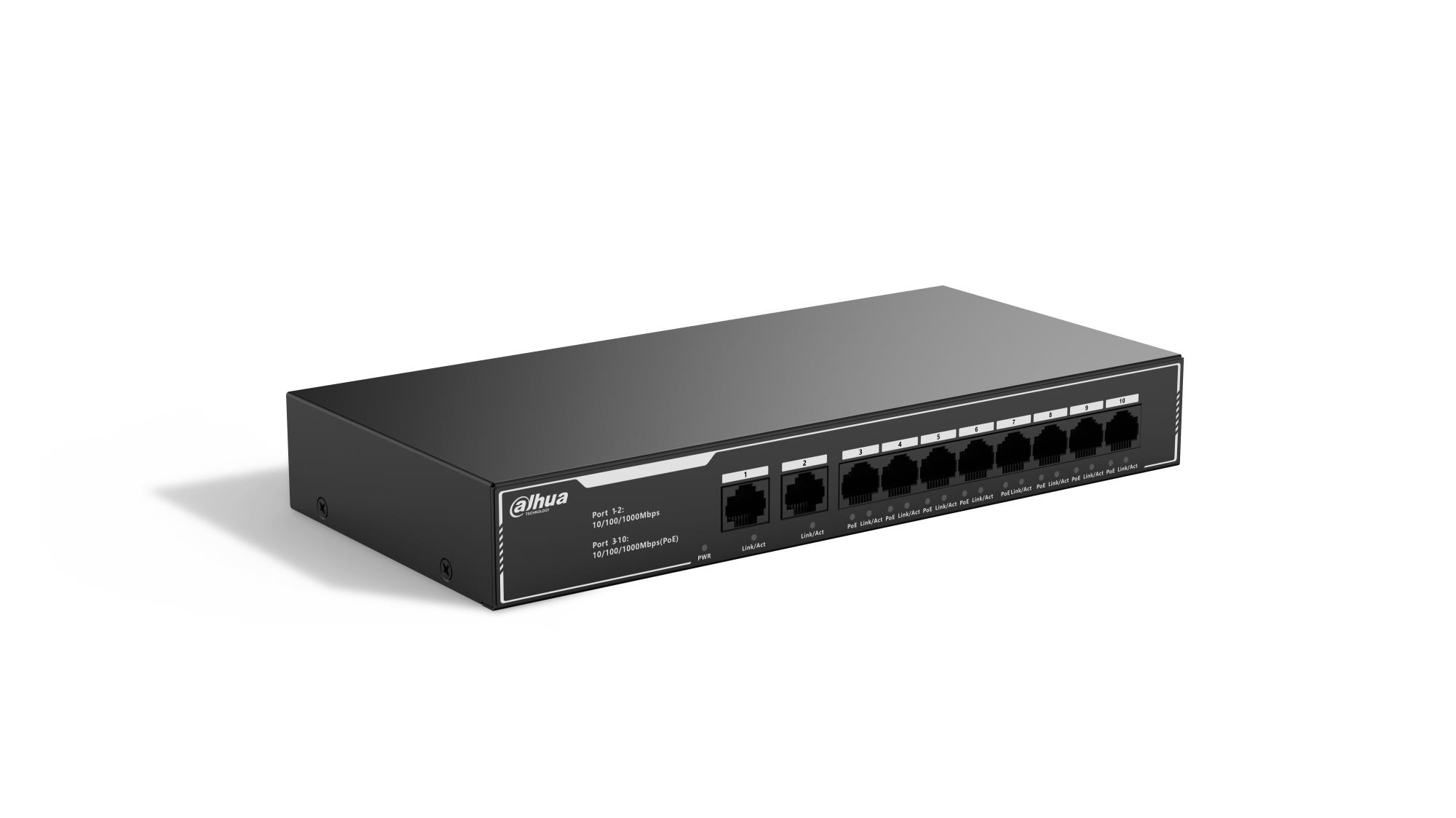 Kommutaator DAHUA SG1010LP 10 porti Gigabit PoE