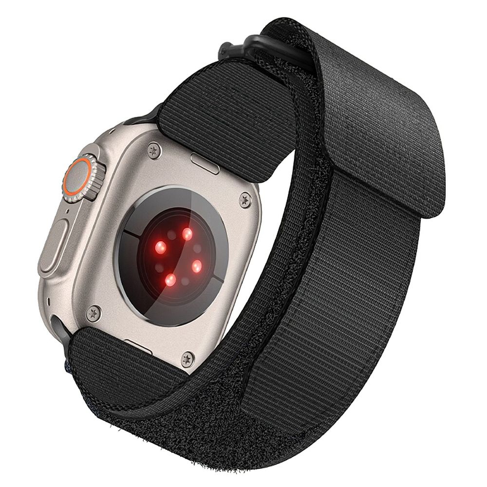 FORCELL F-DESIGN FA05 nylon strap jaoks APPLE Watch 42 / 44 / 45 / 49 mm must