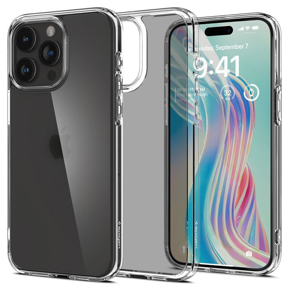 SPIGEN ümbris ULTRA HYBRID jaoks IPHONE 15 Pro frost clear