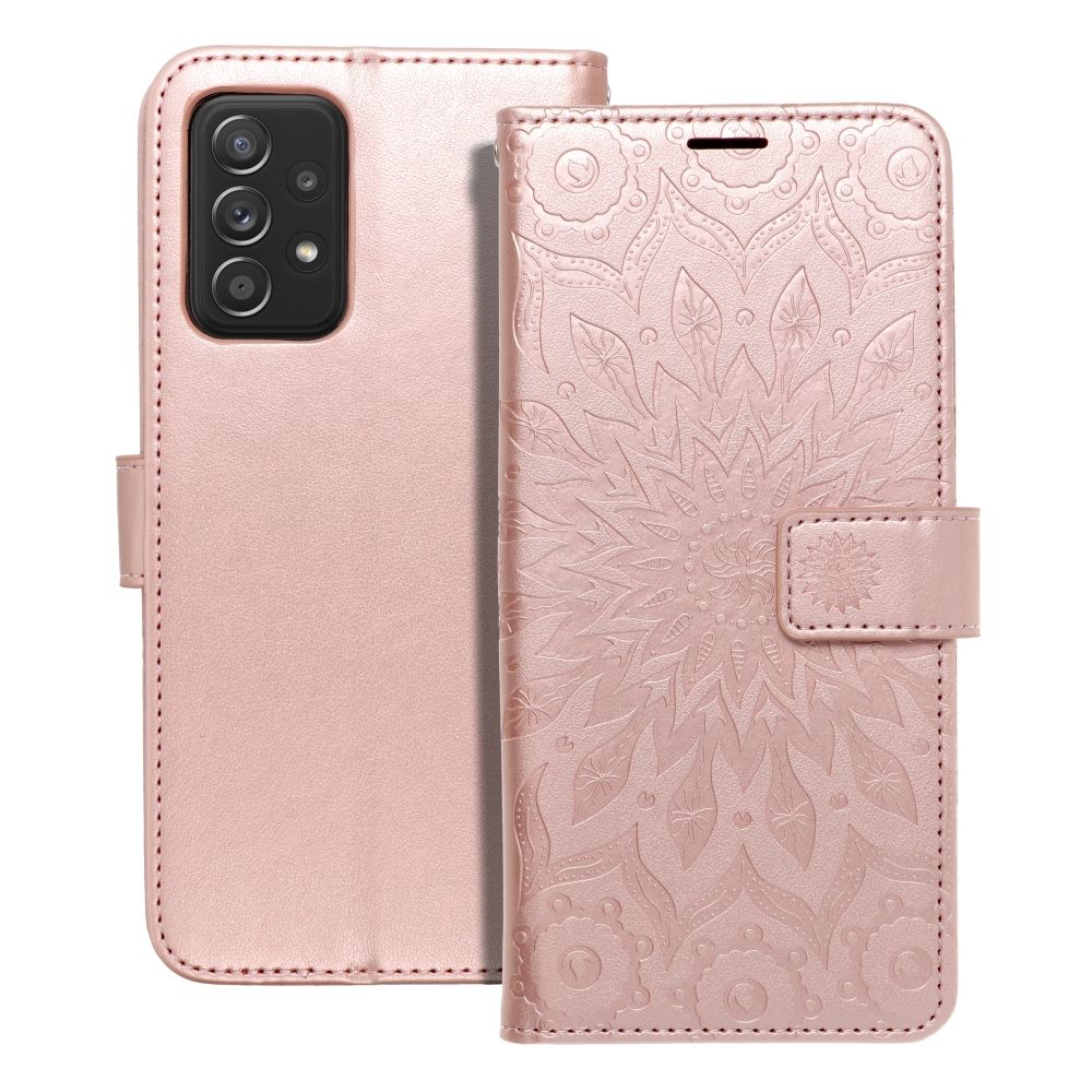 Чехол-книжка MEZZO для SAMSUNG A52 5G / A52 LTE (4G) / A52s 5G мандала розовое золото