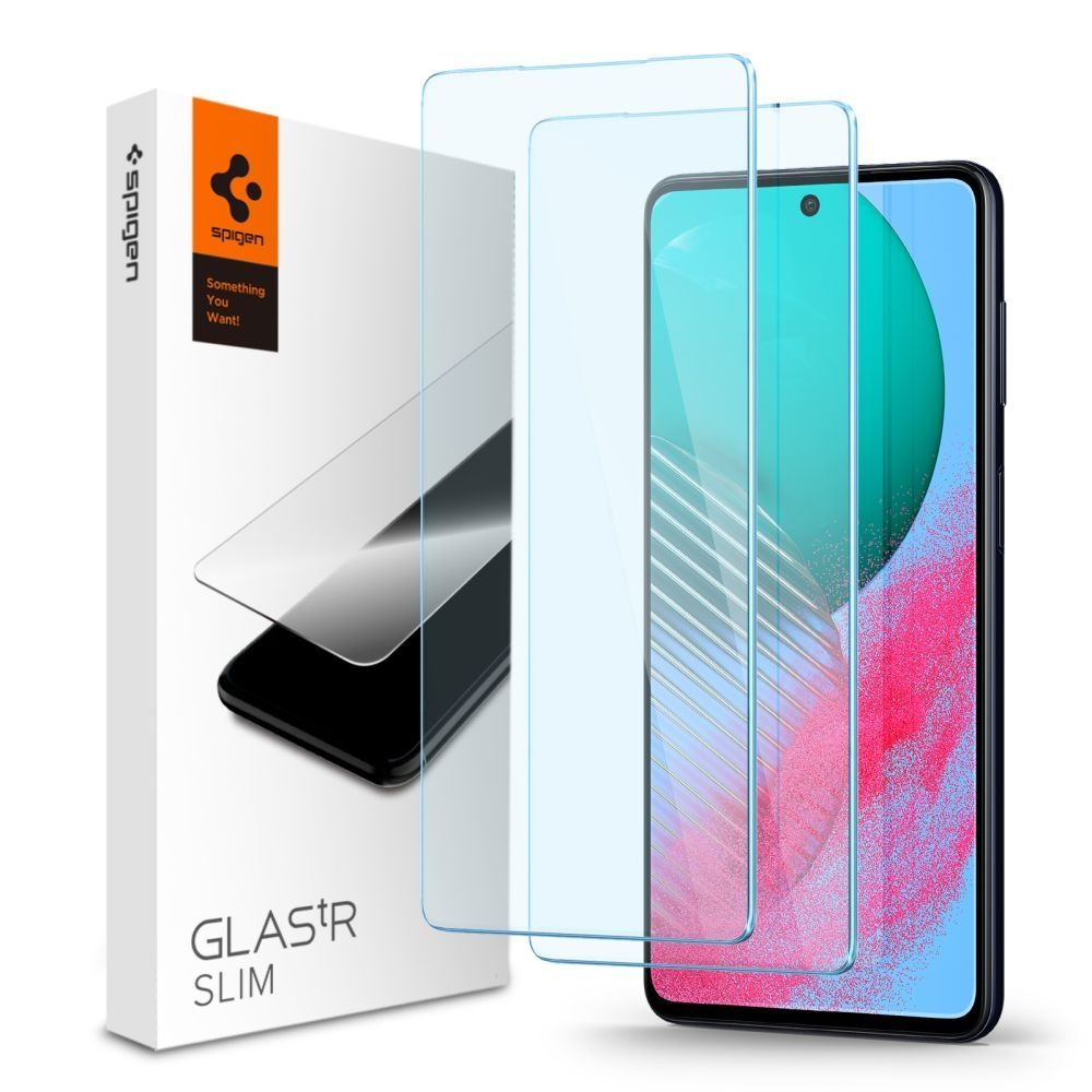 SPIGEN Karastatud klaas GLAS.TR ”EZ FIT” 2-pack jaoks SAMSUNG M54 5G läbipaistev