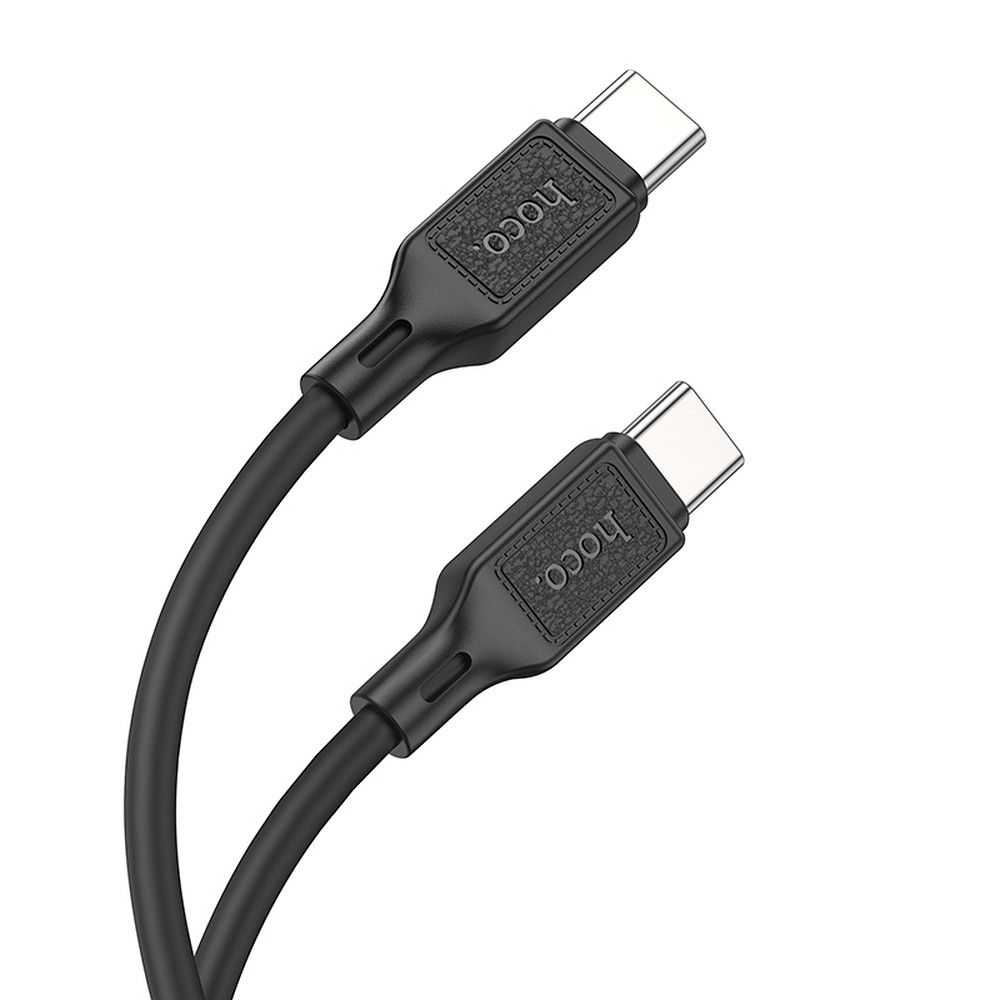 Кабель USB C - USB C Hoco 3A 60W 1 m X90 чёрный