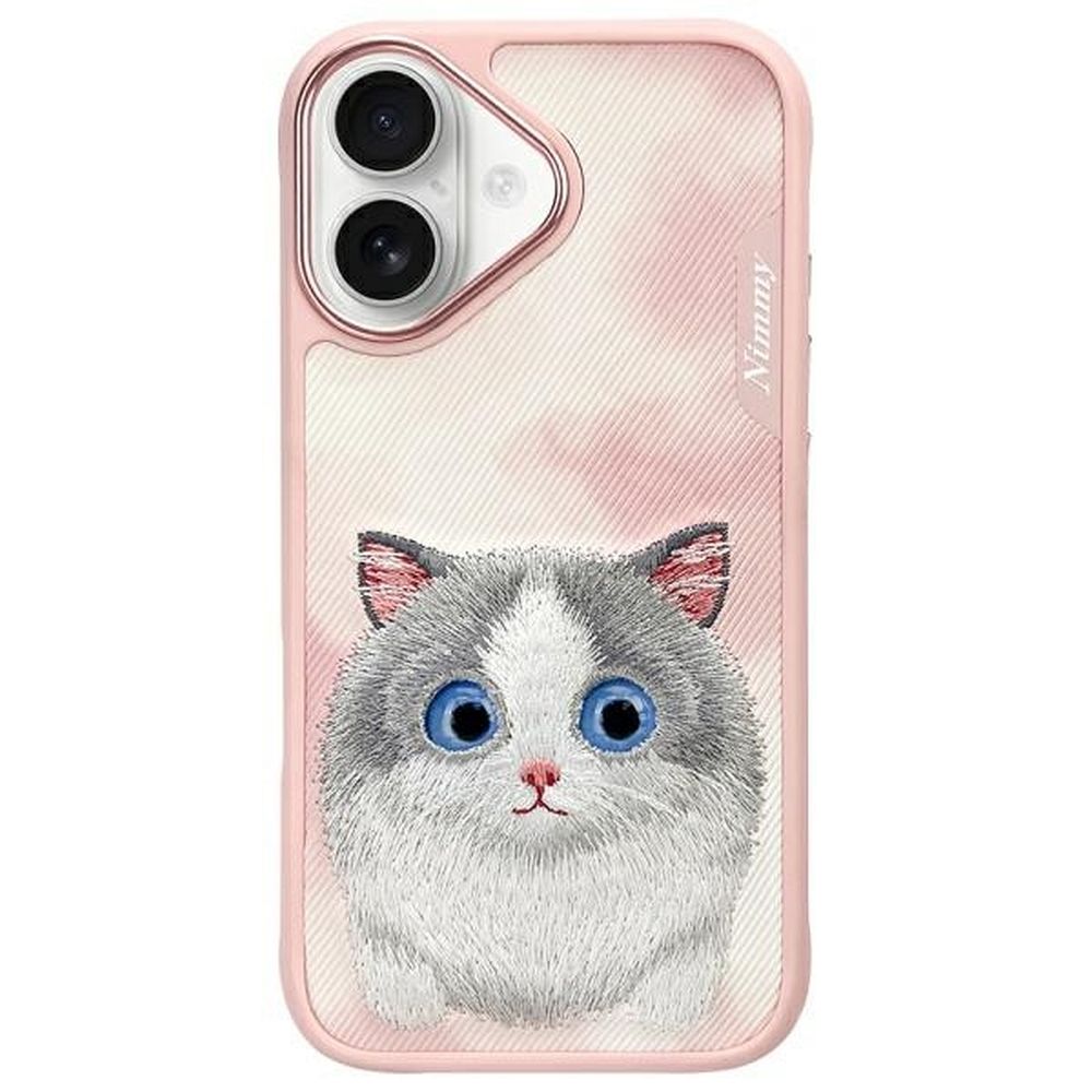 Nimmy Big Eyed Pet 2.0 Cat Ümbris jaoks iPhone 16 - Roosa